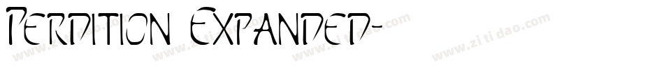 Perdition Expanded字体转换